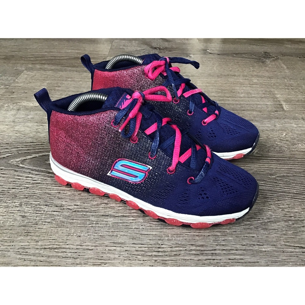 Skechers sport Youth Girls Size 4 Purple Pink sneakers 80014L Junior Shoes